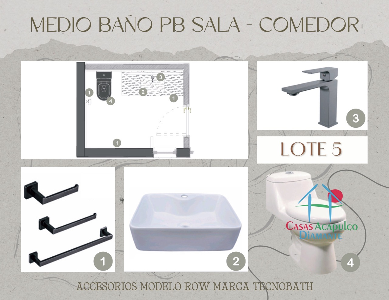 Paradiso Residences Ensueño 5 - Modelo accesorios baños 7